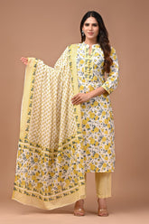 *All New Exclusive Collection of Hand Block Printed "Stitched" Cotton Suits With Cotton Dupatta in Beautiful Colours*